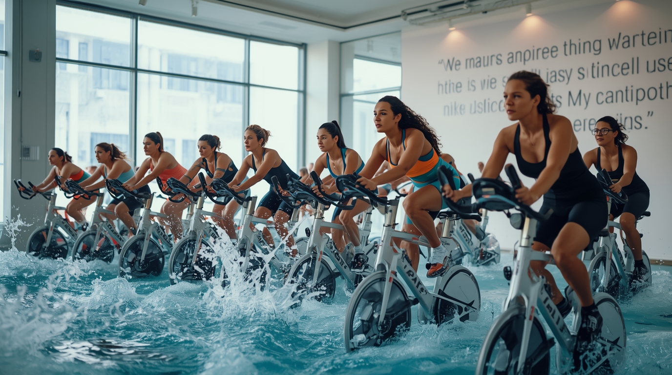 Clase de aqua cycling
